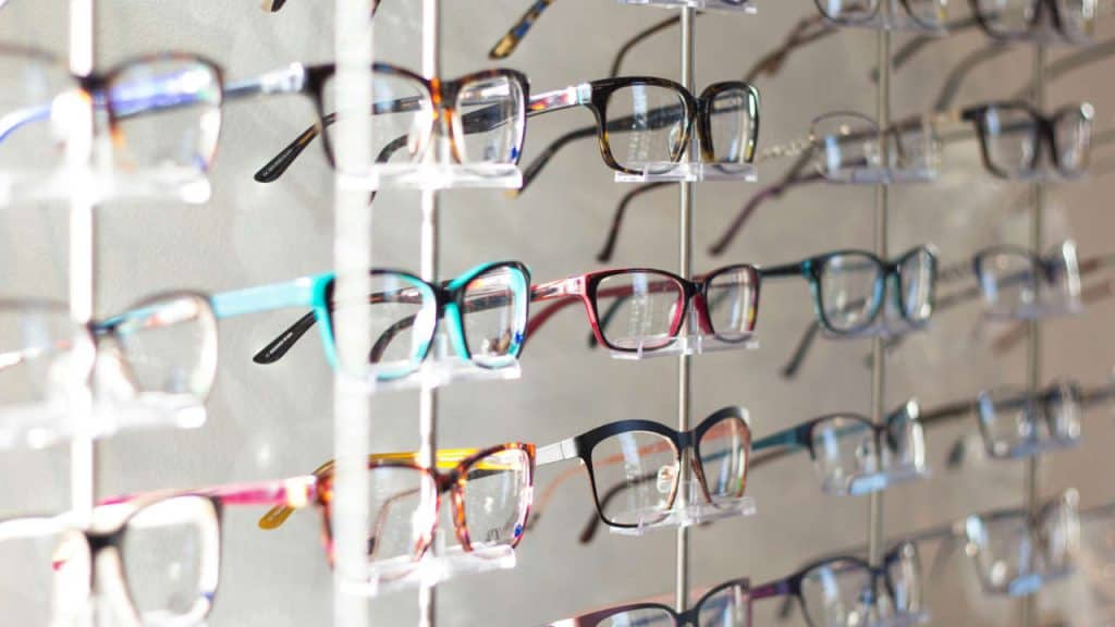 Photo of frame board full of various colored frames.